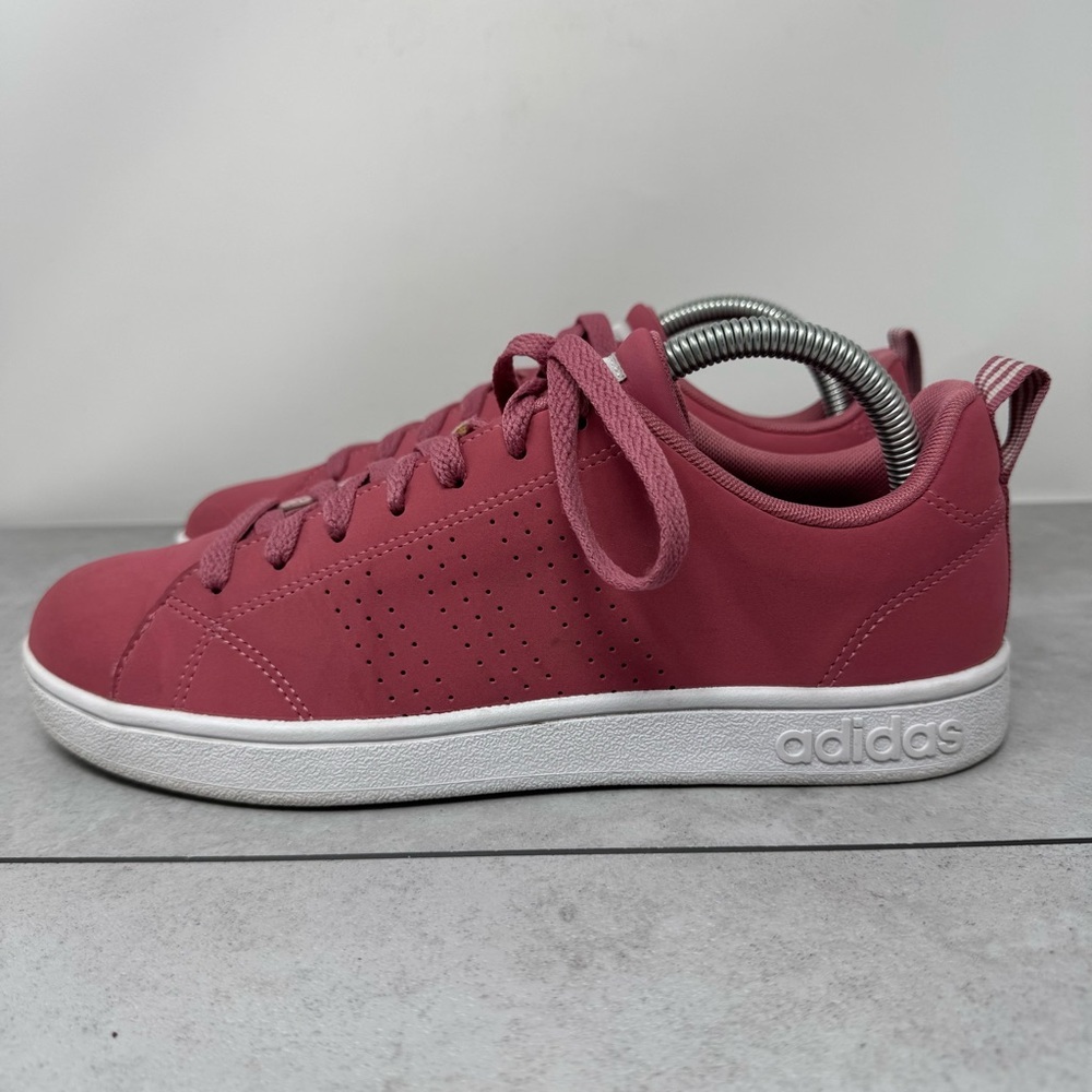 Adidas Originals VS Advantage Women's Rose Sneakers Leather Size 8